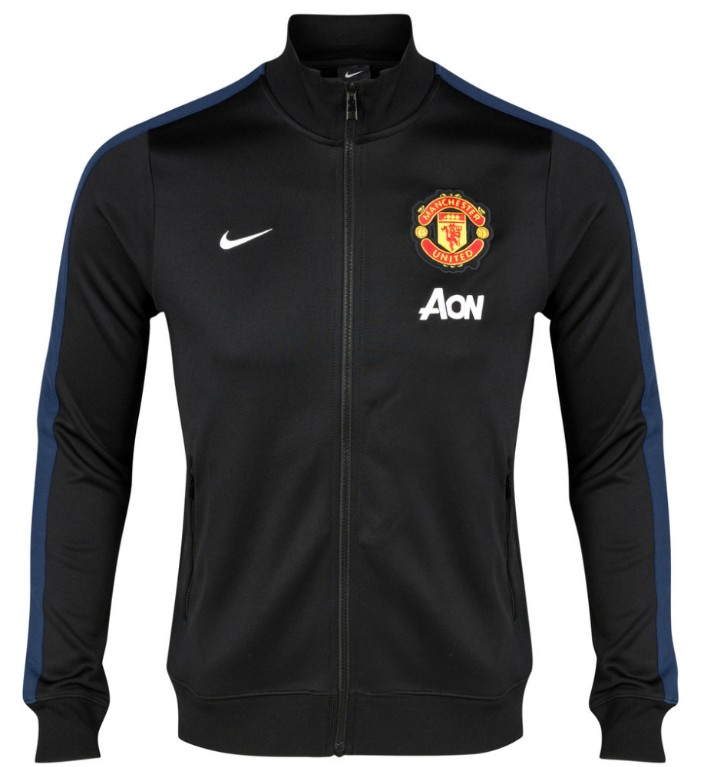 13-14 Manchester United N98 Black Track Jacket - Click Image to Close